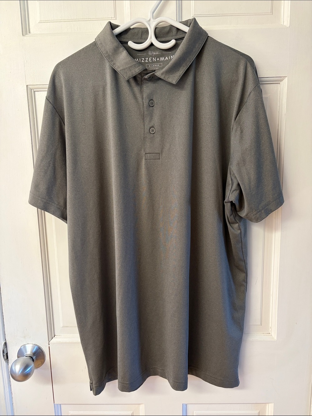 Mizzen+Main grey golf polo shirt men’s size XL